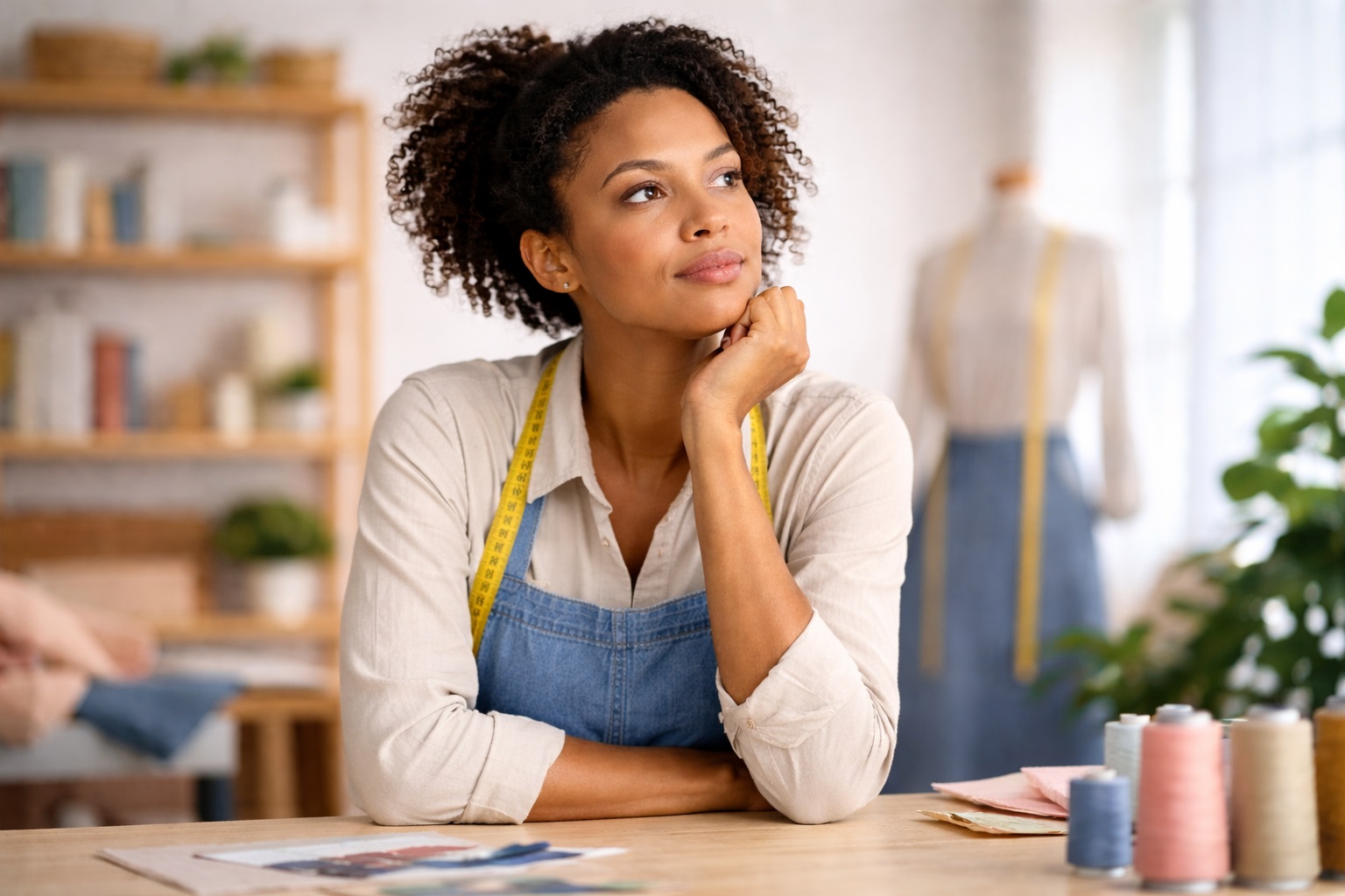 Jeune femme Indépendante en interrogation sur son avenir professionnel